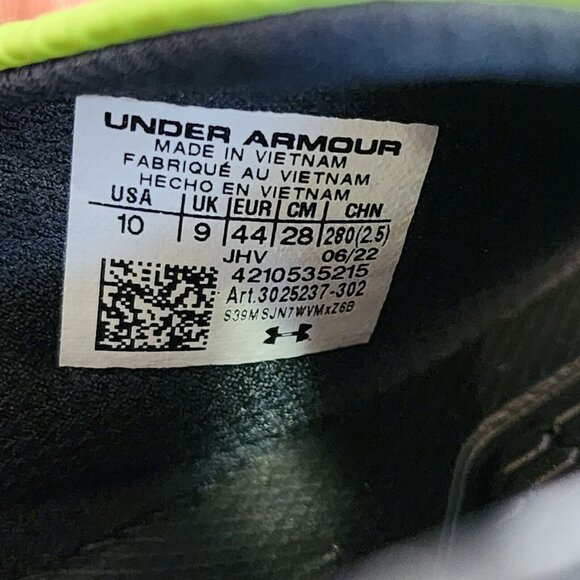 Under Armour Men\'s Project Rock Michelin Fat Tire Size 10 Slides 3025237-302~NEW